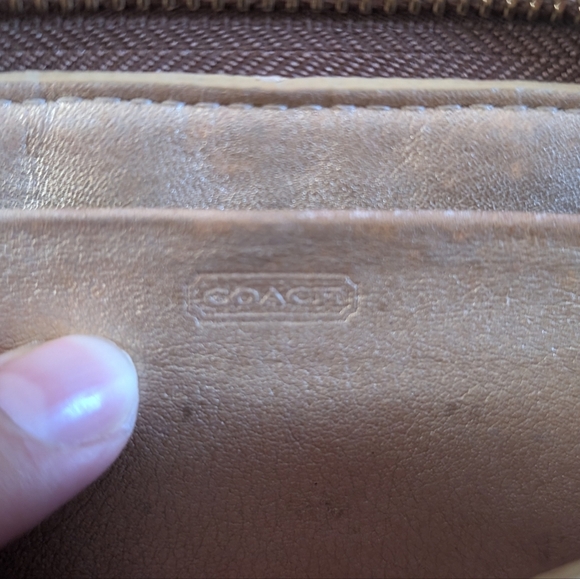 Coach Brown and Gold Wallet - Picture 8 of 8
